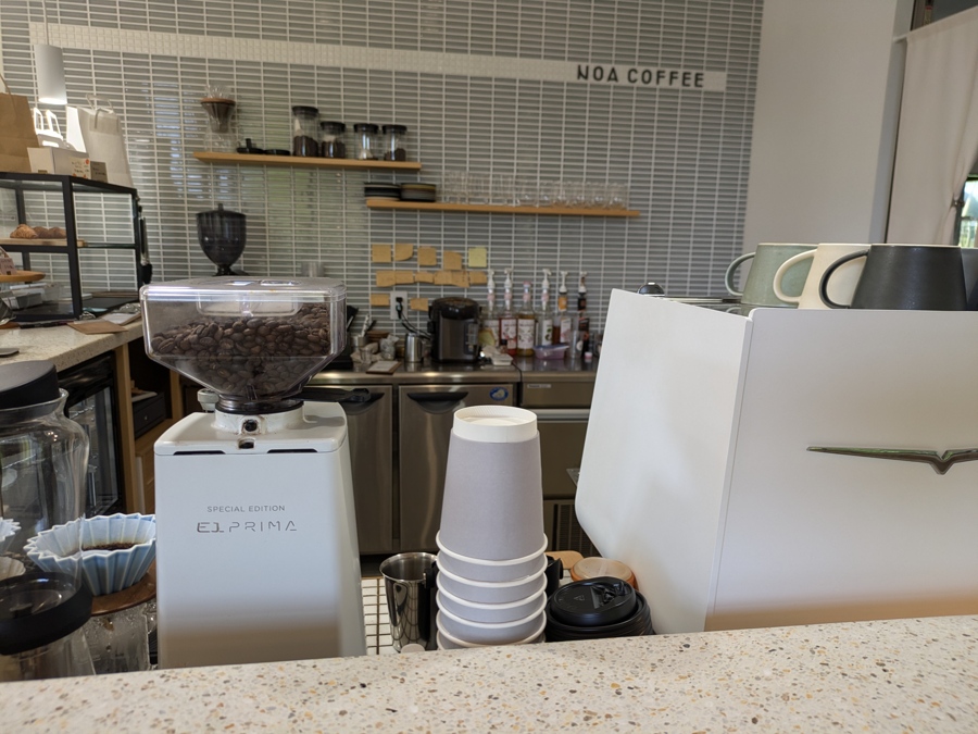 noa coffeeの珈琲マシーン