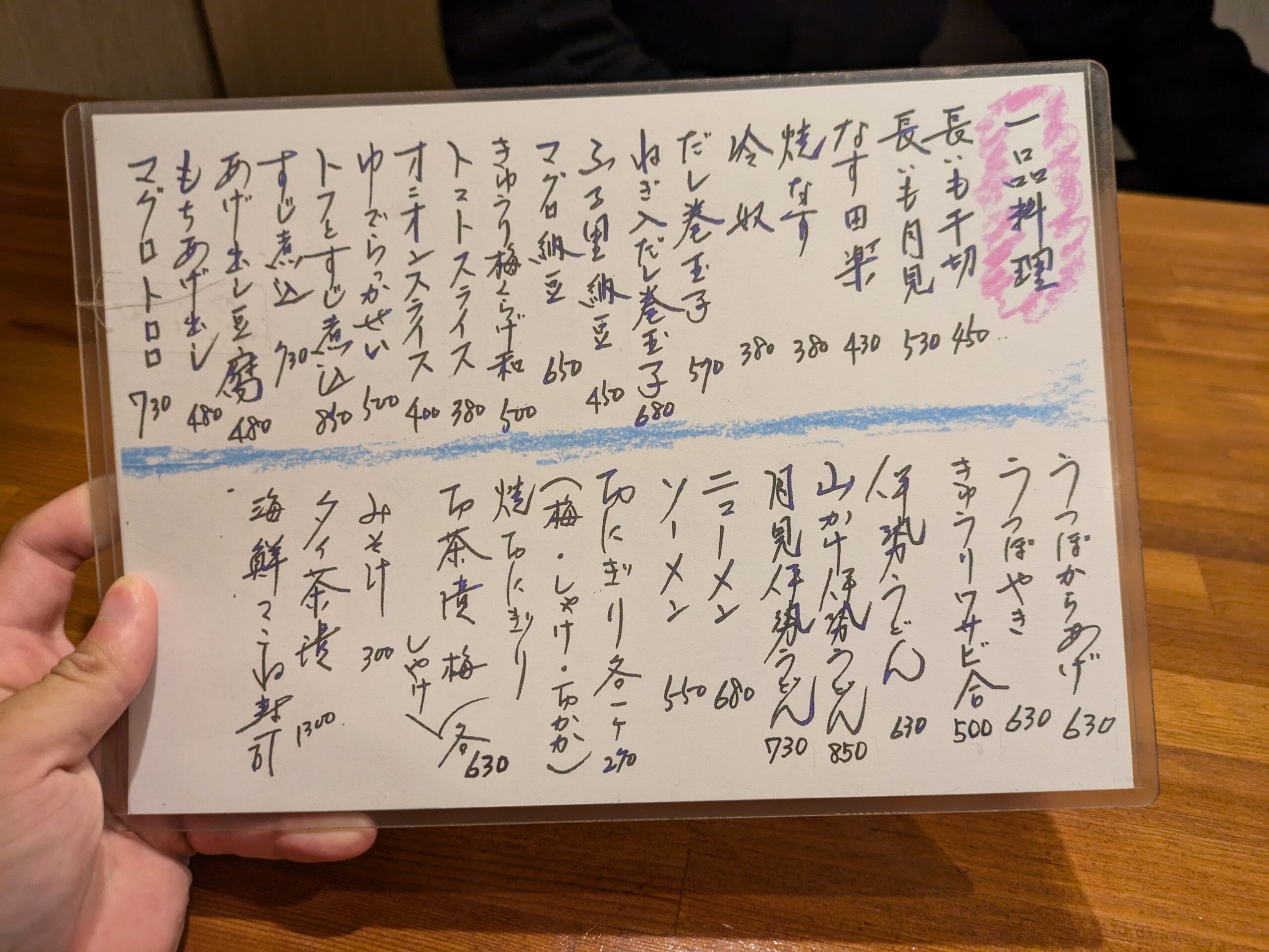 一品料理①