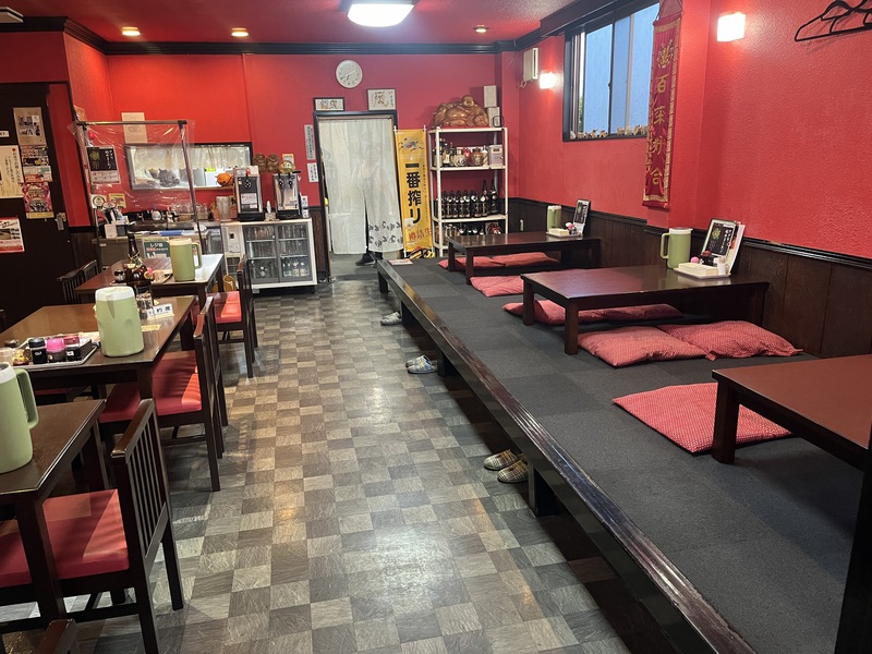 龍風の店内の様子