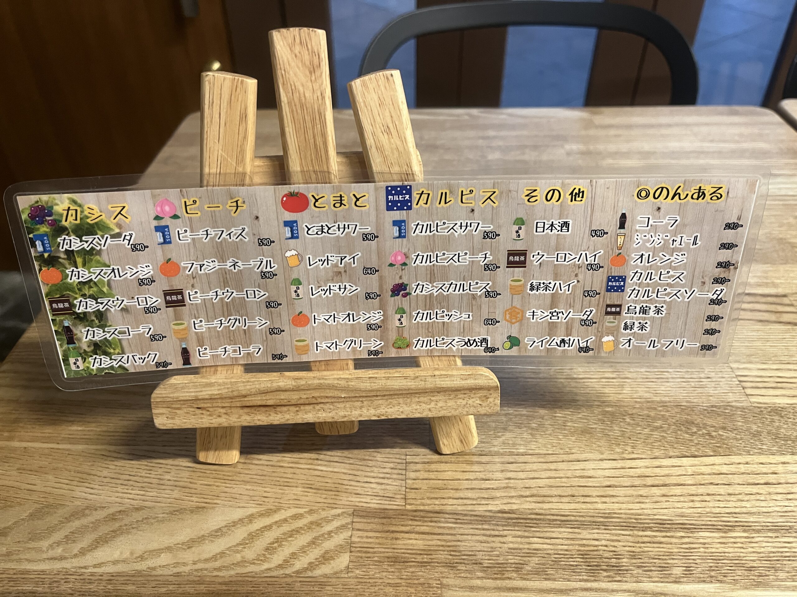 ドリンクメニュー②