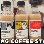 オリジナルのタグがついたコーヒボトル