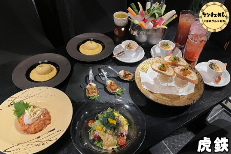 綺麗に盛り付けられた料理たち