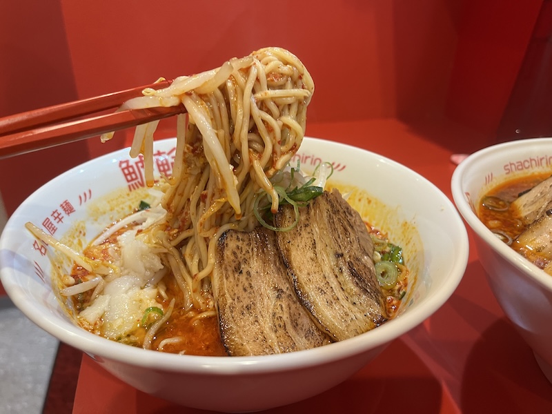 スープがよく絡んだ麺