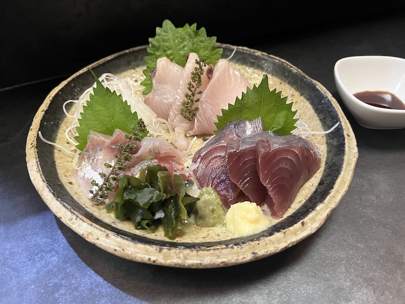 新鮮な刺身