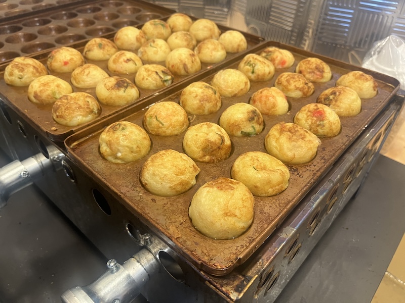 狐色が美味しいそうなたこ焼き