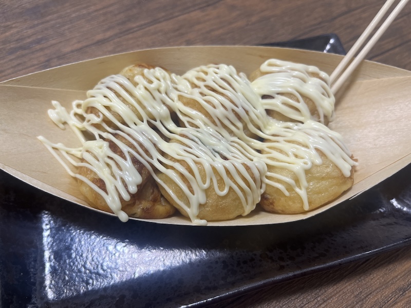 子ども人気な塩マヨネーズ味のたこ焼き