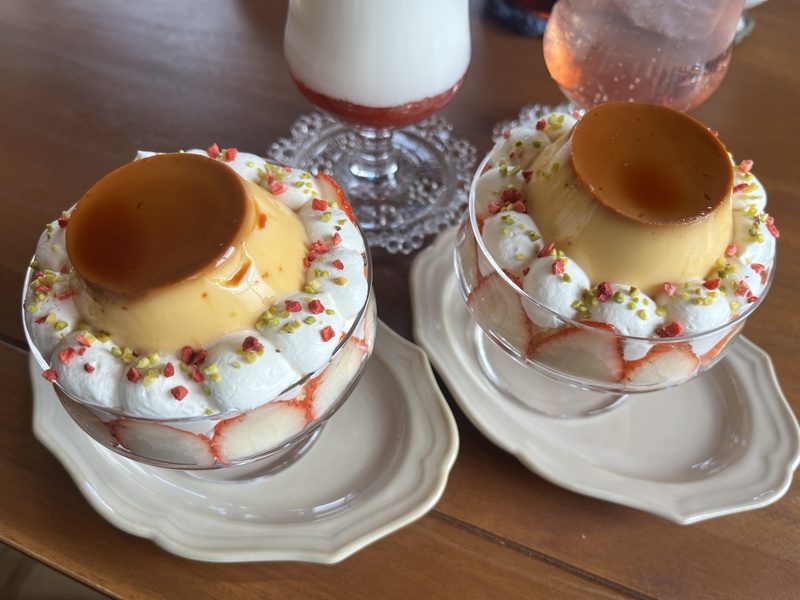 cafeウタノハのプリン