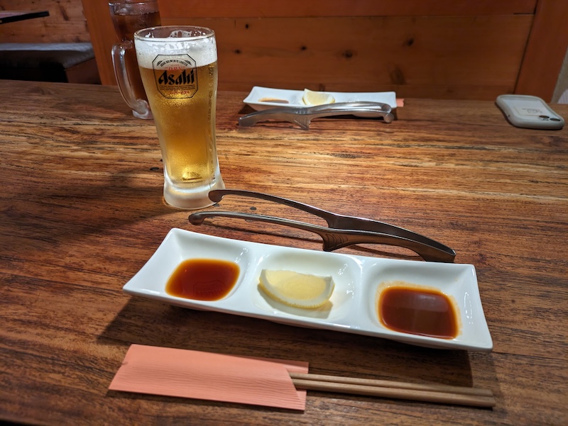肉に合うタレとビール