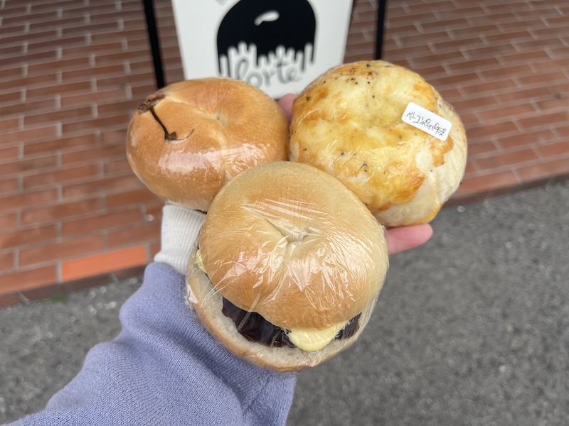 丁寧に包装されたヘルシーベーグル