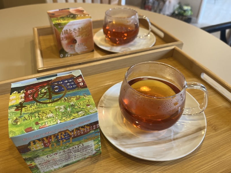 店内でも販売されているムレスナティー