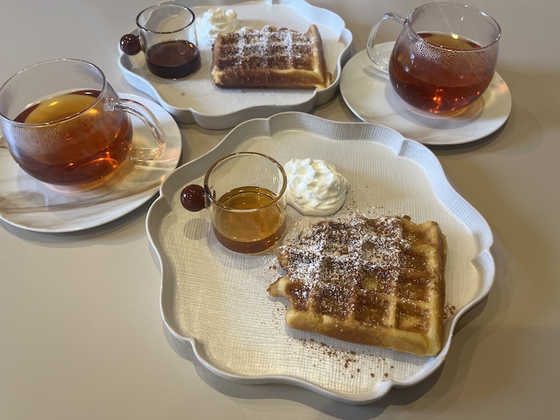 紅茶とのマッチングが最高なワッフル
