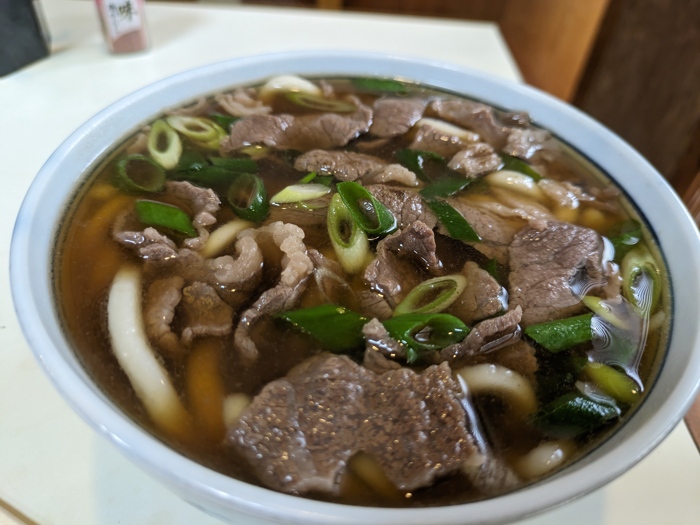 玉川の肉うどん