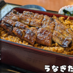 焼き色が美しいうな丼