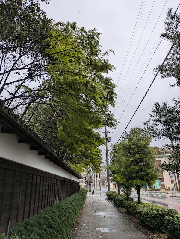 お店前の通りの様子