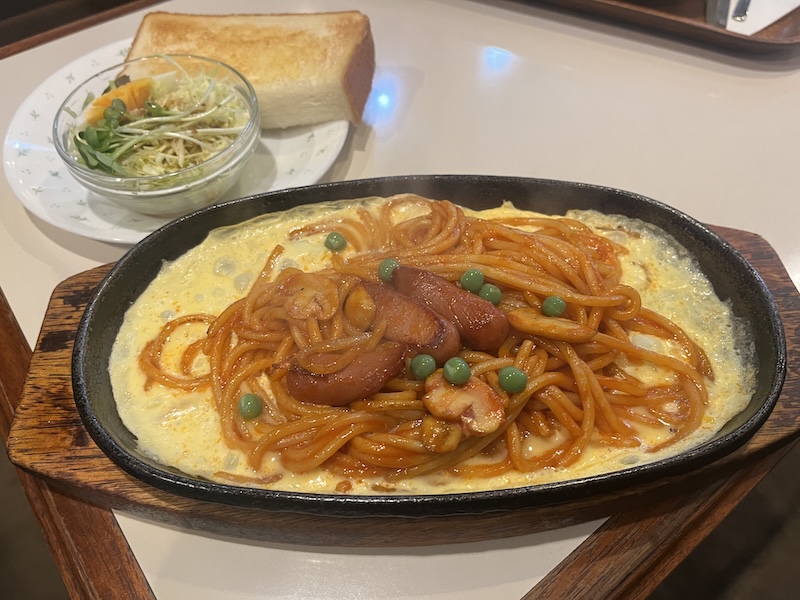 みまつ名物の鉄板スパゲッティ