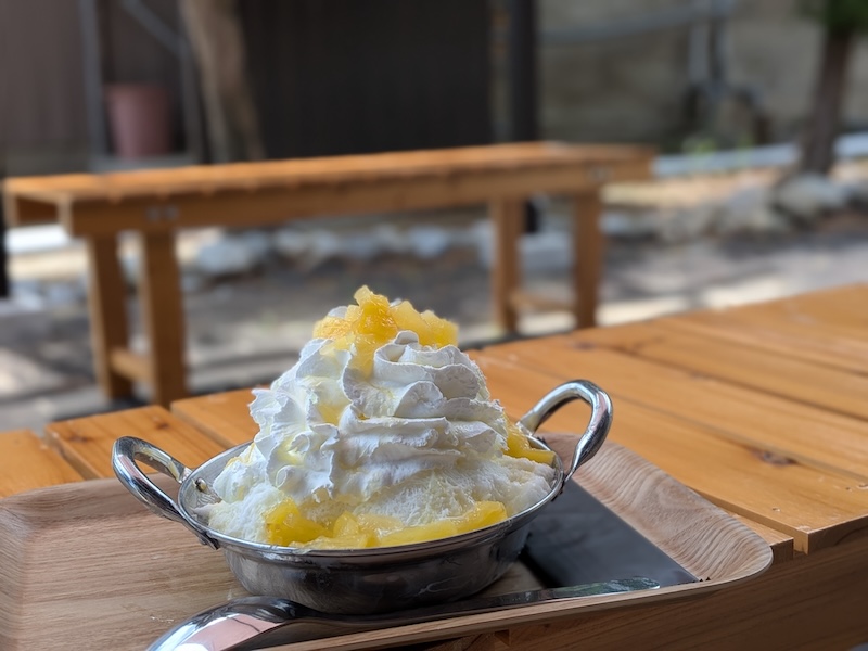 韓国から入ってきた技術で最後まで美味しいかき氷