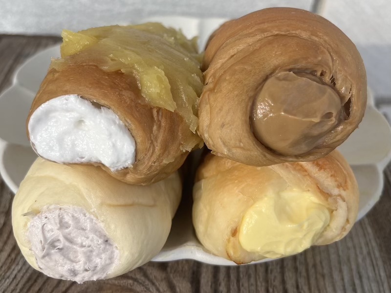 様々な味が選べるコロネ