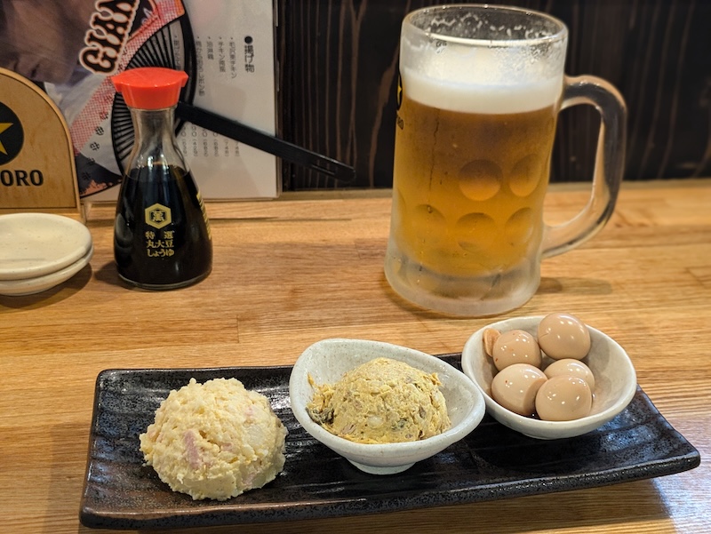 黒ラベル認定店のビールとおつまみ