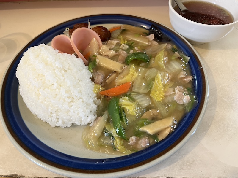 こだわりのスープが使われたあんかけちゃんぽん