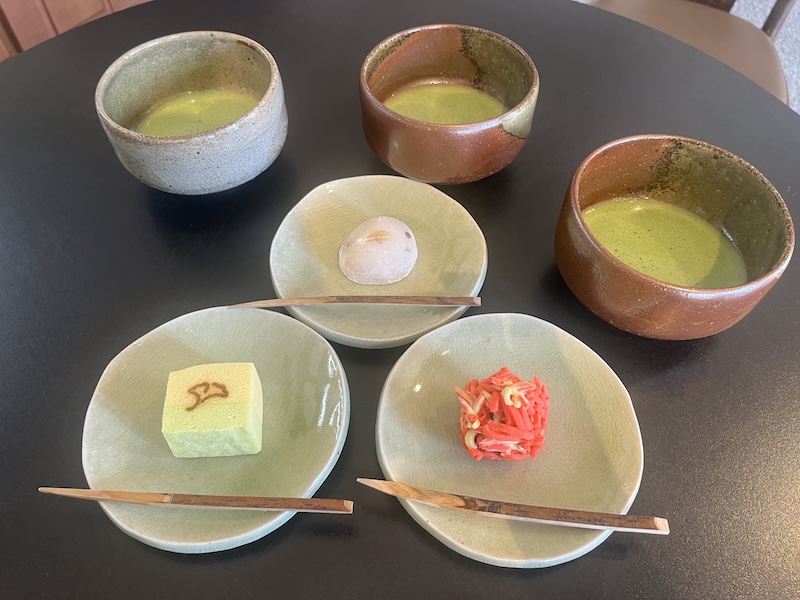 お店で味わえるお抹茶セット