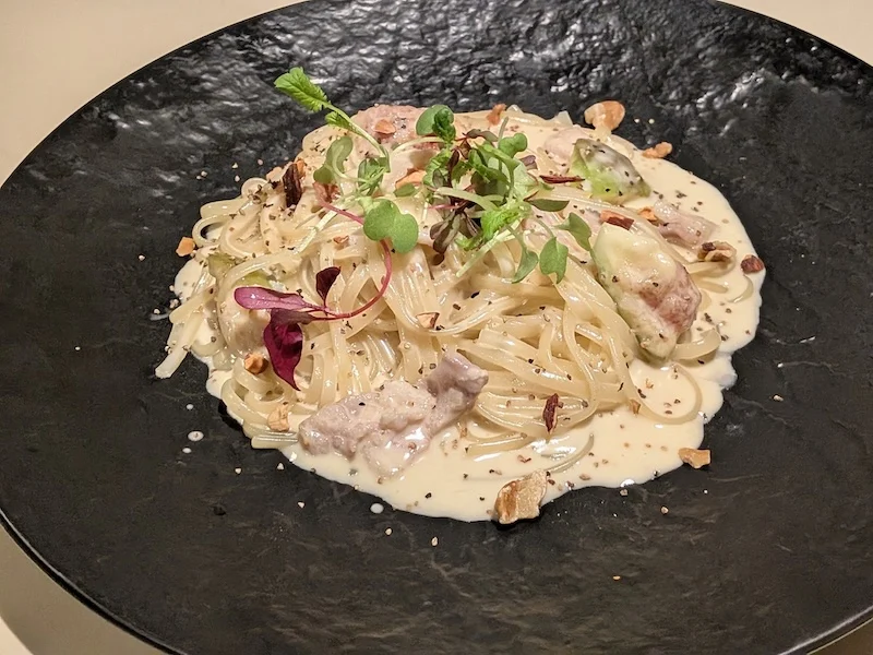 イチジクとゴルゴンゾーラパスタ