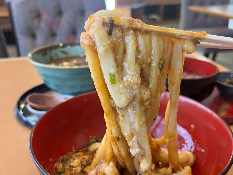 柔らかいのにコシがある麺