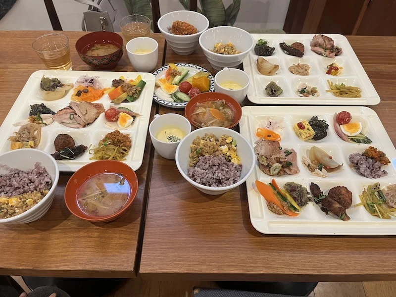 たくさんの健康的な料理