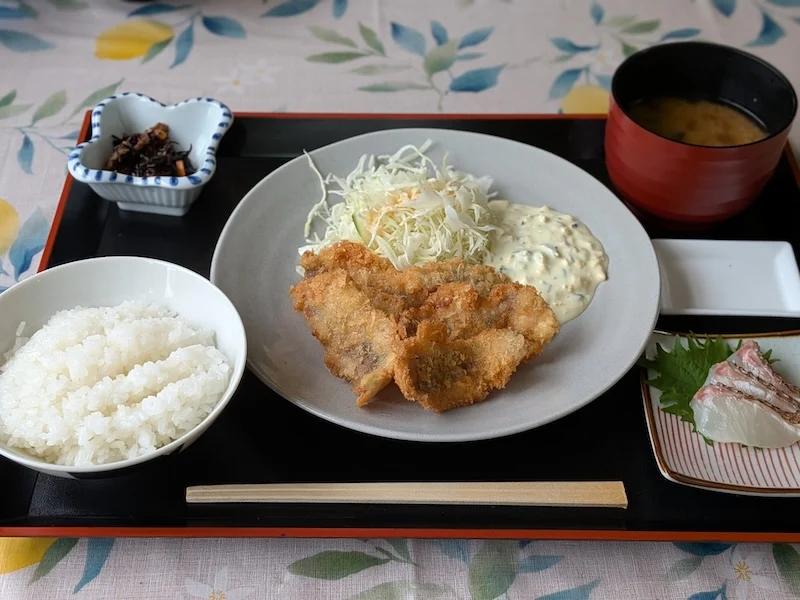アジフライ定食