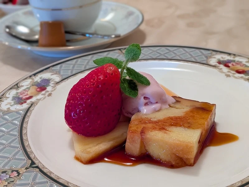 デザートまで美味しいコース料理