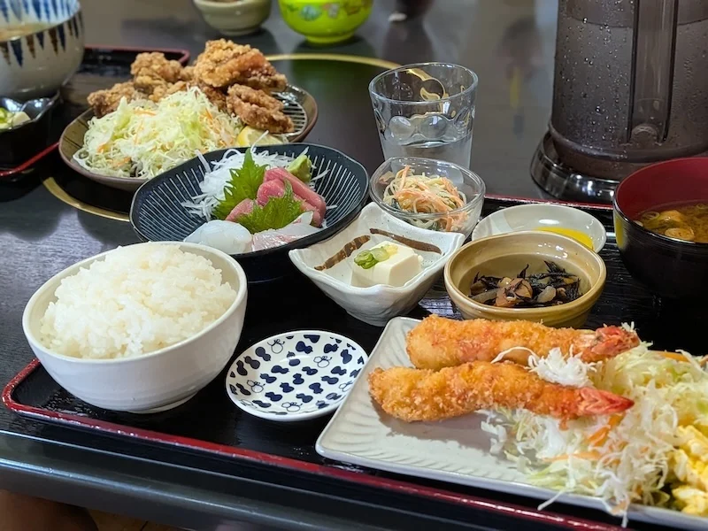素材にこだわった定食
