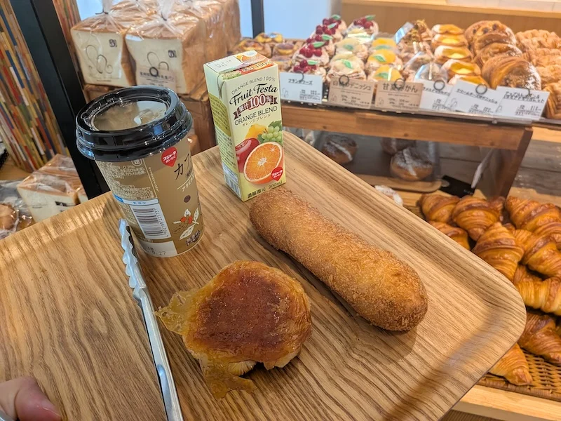 こだわりのパンと販売されているドリンク