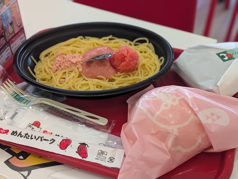館内で味わえる明太子を使用した料理